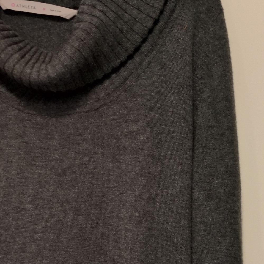 Athleta Heather Gray Knit Top - Picture 3 of 3